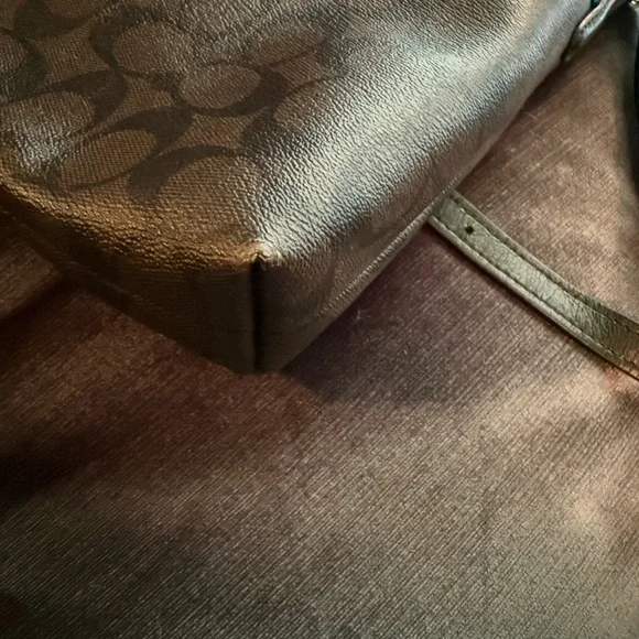 Coach Brown Signature Crossbody Bag with Adjustable Strap - Picture 5 of 6